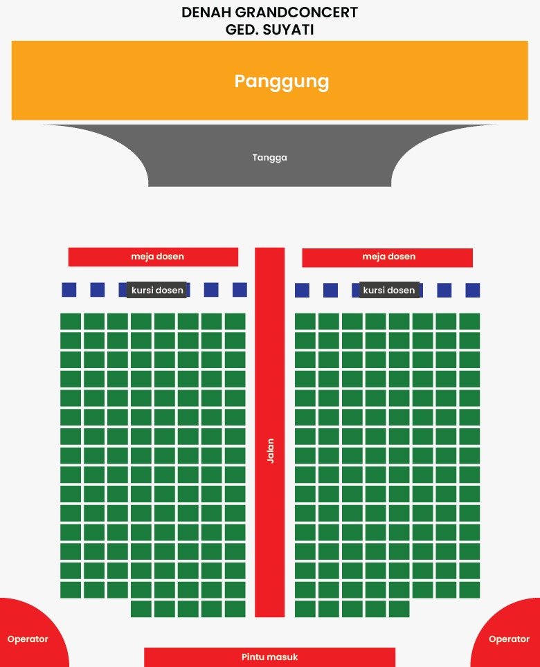 Peta Kursi GRANDCONCERT 2026 "Senandung Tiga Harmoni"