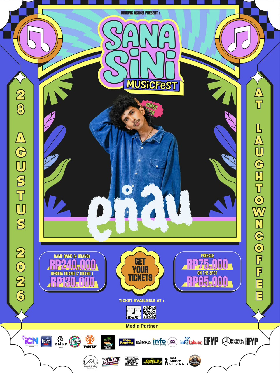 Sanasini Music Fest 2026 Hadirkan eńau, Siap Ciptakan Malam Penuh Harmoni di Laughtown Cafe